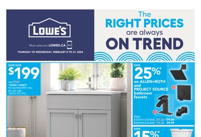 Lowe's (West) Flyer February 8 to 21