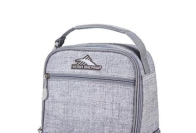 High Sierra Stacked Compartment Lunch Kit, Silver Heather (Model 74714-8561), One Size