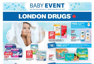 London Drugs Baby Event Flyer February 15 to March 6