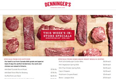 Denninger's Weekly Specials February 21 to 27