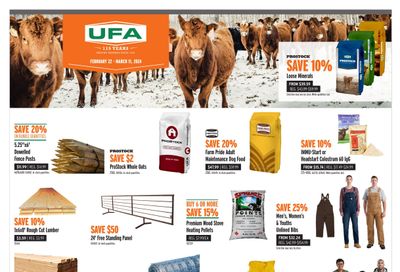 UFA Co-operative Limited Flyer February 22 to March 11