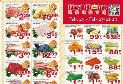 First Choice Supermarket Flyer February 23 to 29