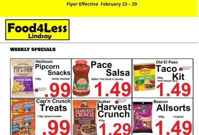 Food 4 Less (Lindsay) Flyer February 23 to 29