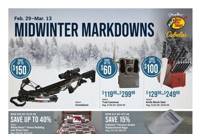 Cabela's Flyer February 29 to March 13