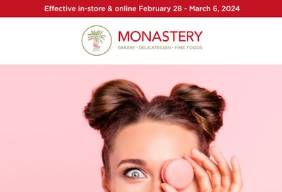 Monastery Bakery Flyer February 28 to March 6