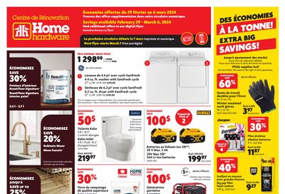 Home Hardware Building Centre (QC) Flyer February 29 to March 6