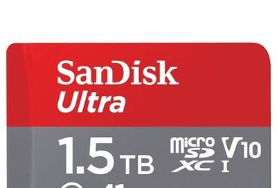 SanDisk 1.5TB Ultra microSDXC UHS-I Memory Card with Adapter - Up to 150MB/s, C10, U1, Full HD, A1, MicroSD Card - SDSQUAC-1T50-GN6MA $163.8 (Reg $209.99)