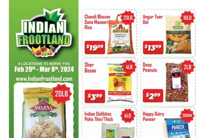 Indian Frootland Flyer February 29 to March 8