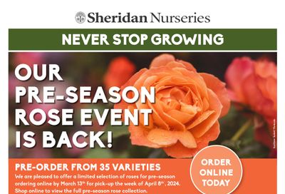Sheridan Nurseries Flyer February 29 to March 13