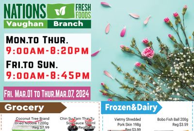 Nations Fresh Foods (Vaughan) Flyer March 1 to 7