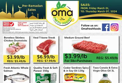 Oma Fresh Foods Flyer March 1 to 7