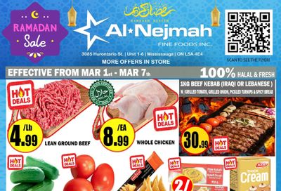 Alnejmah Fine Foods Inc. Flyer March 1 to 7