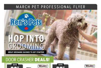 Ren's Pets Grooming Sale Flyer March 1 to 31