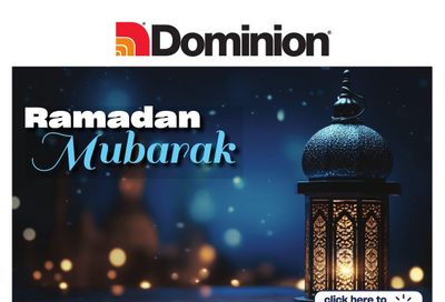 Dominion Ramadan Flyer March 7 to April 3