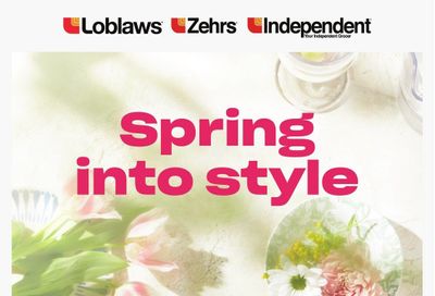 Zehrs Spring Into Style Flyer March 14 to April 17