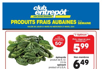 Wholesale Club (QC) Fresh Deals of the Week Flyer March 21 to 27