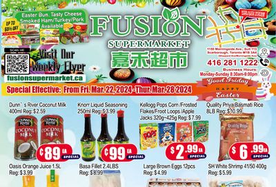 Fusion Supermarket Flyer March 22 to 28