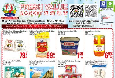 Fresh Value (Scarborough) Flyer March 22 to 28