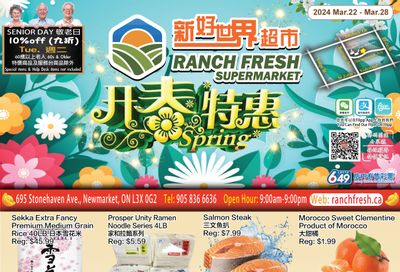 Ranch Fresh Supermarket Flyer March 22 to 28