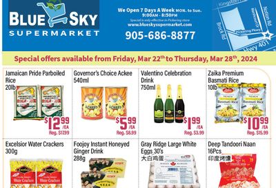 Blue Sky Supermarket (North York) Flyer March 22 to 28
