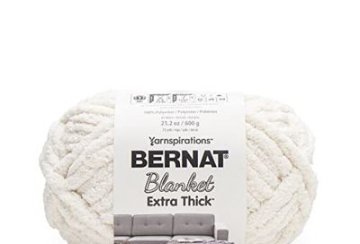 Bernat Blanket Extra Thick VINTAGE WHITE Yarn - 1 Pack of 600g/21oz - Polyester - 7 Jumbo - Knitting/Crochet $18.57 (Reg $59.11)