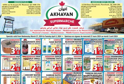 Akhavan Supermarche Flyer March 27 to April 2