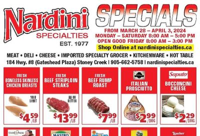 Nardini Specialties Flyer March 28 to April 3