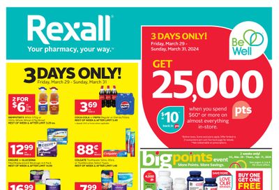 Rexall (AB, SK & MB) Flyer March 29 to April 4