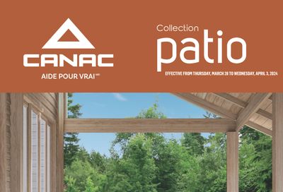 Canac Patio Flyer March 28 to April 3