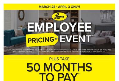Leon's Flyer March 28 to April 3
