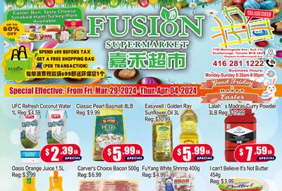 Fusion Supermarket Flyer March 29 to April 4