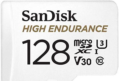 SanDisk 128GB High Endurance Video microSDXC Card with Adapter for Dash cam- C10, U3,V30,4K UHD,Micro SD Card-SDSQQNR-128G-GN6IA $19.98 (Reg $22.99)