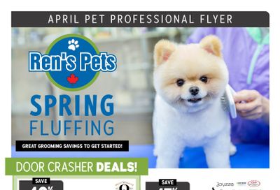 Ren's Pets Grooming Sale Flyer April 1 to 30