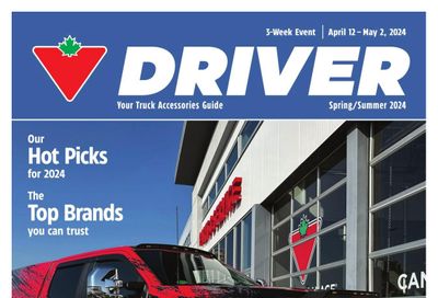 Canadian Tire Driver Catalogue April 12 to May 2
