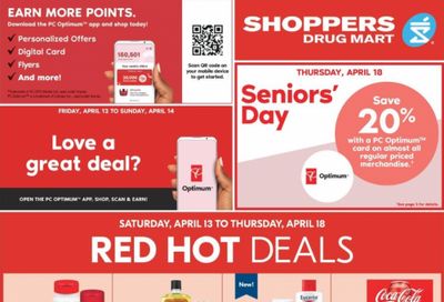 Shoppers Drug Mart Canada: Bonus Redemption Event April 12th – 17th