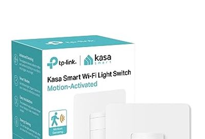 Kasa Smart Motion Sensor Switch, Single Pole, Needs Neutral Wire, 2.4GHz Wi-Fi Light Switch, Works with Alexa & Google Assistant, UL Certified, No Hub Required(KS200M),White,1-Pack $14.97 (Reg $29.99)