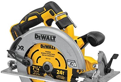 DEWALT 20V MAX* XR® BRUSHLESS 7-1/4" Circular Saw with Power DETECT™ (Tool Only) (DCS574B) $199 (Reg $299.00)