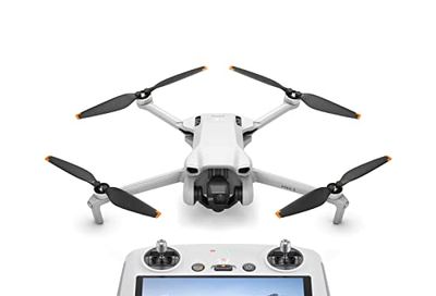 DJI Mini 3 (DJI RC) – Lightweight and Foldable Mini Camera Drone with 4K HDR Video, 38-min Flight Time, True Vertical Shooting, and Intelligent Features, gray $599 (Reg $749.00)