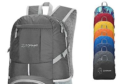 ZOMAKE Packable Hiking Backpack Lightweight 35L,Foldable Backpacks Water Resistant Daypack for Outdoor Hiking Women Men(Dimgray) $27.99 (Reg $32.99)
