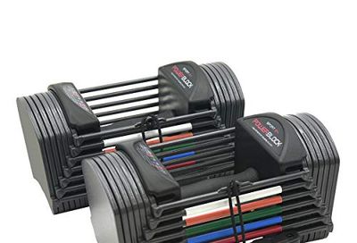 PowerBlock Sport 24 Adjustable Dumbbells, Sold in Pairs, 3-24 lb. Dumbbells, Durable Steel Build, Innovative at Home Workout Equipment, All-in-One Exercise Dumbbells, Strength Training Grey $239.99 (Reg $326.00)