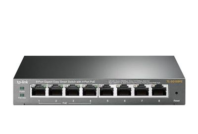 TP-Link 8 Port Gigabit PoE Switch, 4 PoE+ Port 64W, Easy Smart, Plug and Play, Limited Lifetime Protection, Sturdy Metal, Shielded Ports, Support QoS, Vlan, IGMP and Link Aggregation (TL-SG108PE) $74.99 (Reg $89.99)