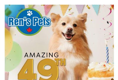 Ren's Pets 49th Anniversary Celebration Flyer April 18 to 24