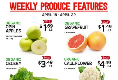 Pomme Natural Market Weekly Produce Flyer April 16 to 22
