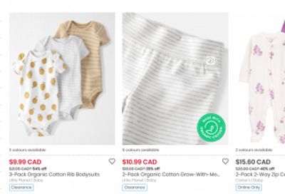Carter’s OshKosh B’gosh Canada Sale: Baby Blowout up to 50% off + More