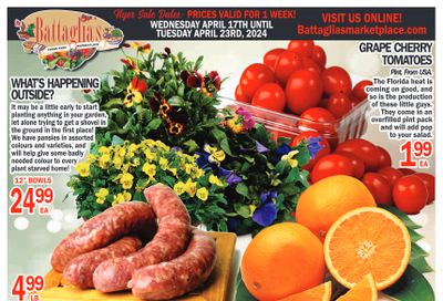 Battaglia's Marketplace Flyer April 17 to 23