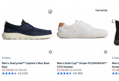 Sperry Canada: Sale up to 60% off
