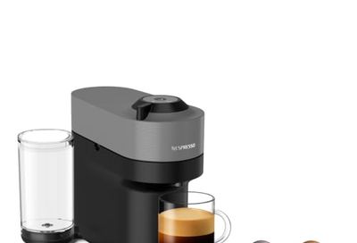 Nespresso Vertuo Pop+ Coffee and Espresso Machine by Breville - Dark Grey $99 (Reg $149.21)