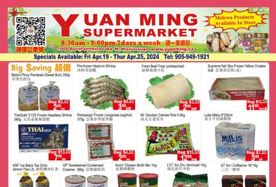 Yuan Ming Supermarket Flyer April 19 to 25