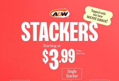 A&W Canada New Stacker Burgers 🍔 Starting at $3.99