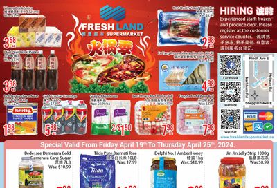 FreshLand Supermarket Flyer April 19 to 25